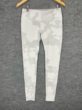 Alo Yoga High Waist Vapor Legging White Grey Camouflage Camo Size Small